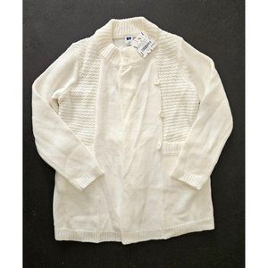 Janie and Jack 6 NEW NWT Teal Garden Classics Ivory Sweater Cardigan